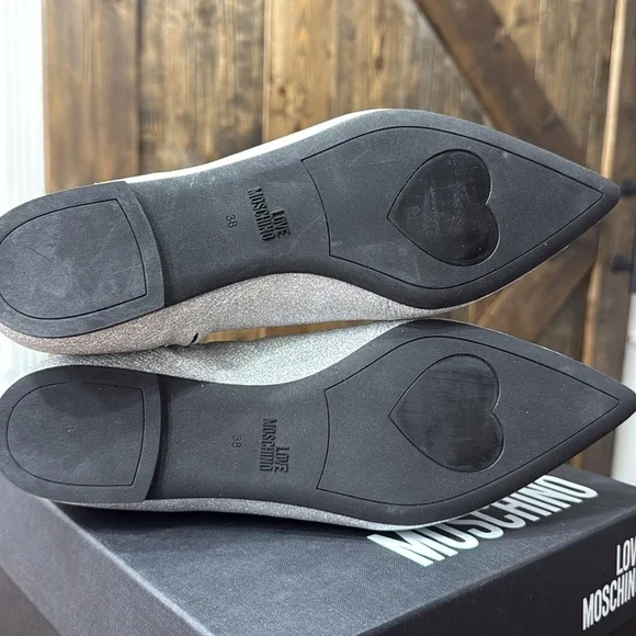 Love Moschino Glitter Argento Ankle Boots - Picture 6 of 11